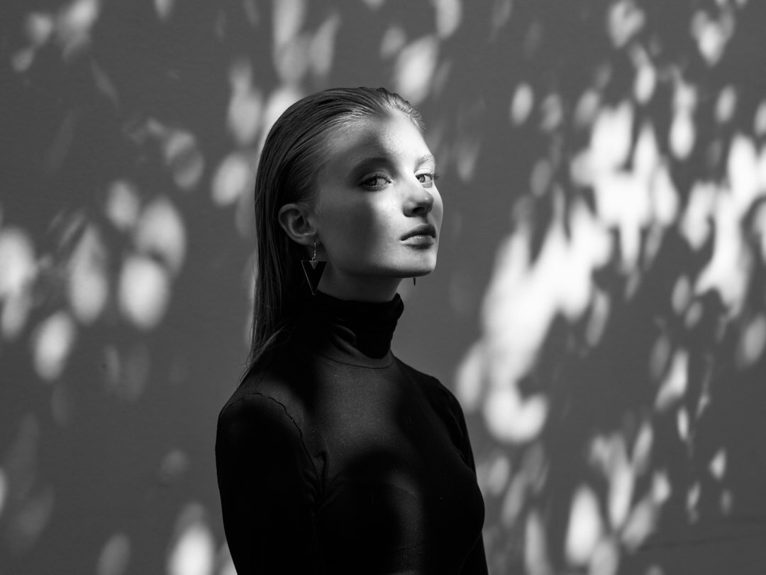 Studio portrait of a Swiss woman in her forties, editorial director